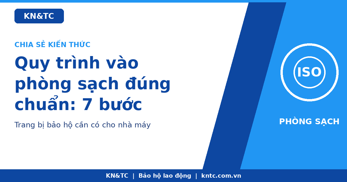 Quy trình vào phòng sạch đúng chuẩn: 7 bước và trang bị cần có